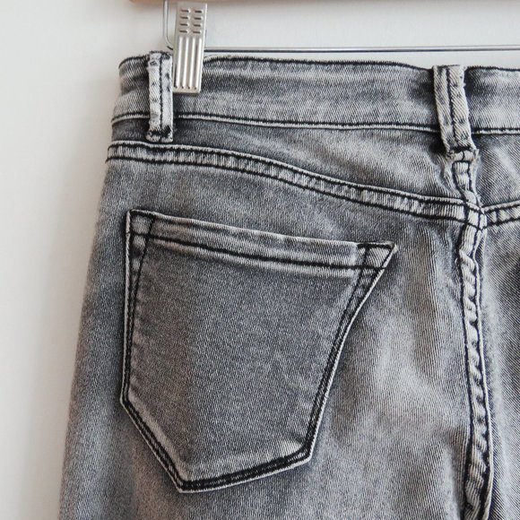 KILL CITY CONSPIRATORS Faded Black Low Rise Y2K Skinny Jeans - Size US 27 - Picture 12 of 15